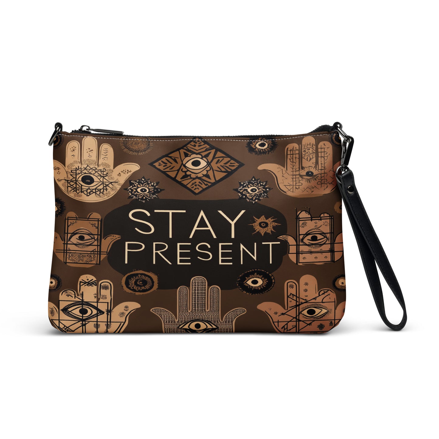 Stay Present Crossbody Bag – Featuring intricate patterns on the back, this bag blends timeless charm with contemporary utility