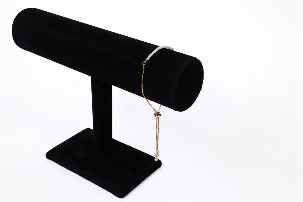 Handmade Amazonite Gold Adjustable Bracelet | Elegant Simplicity